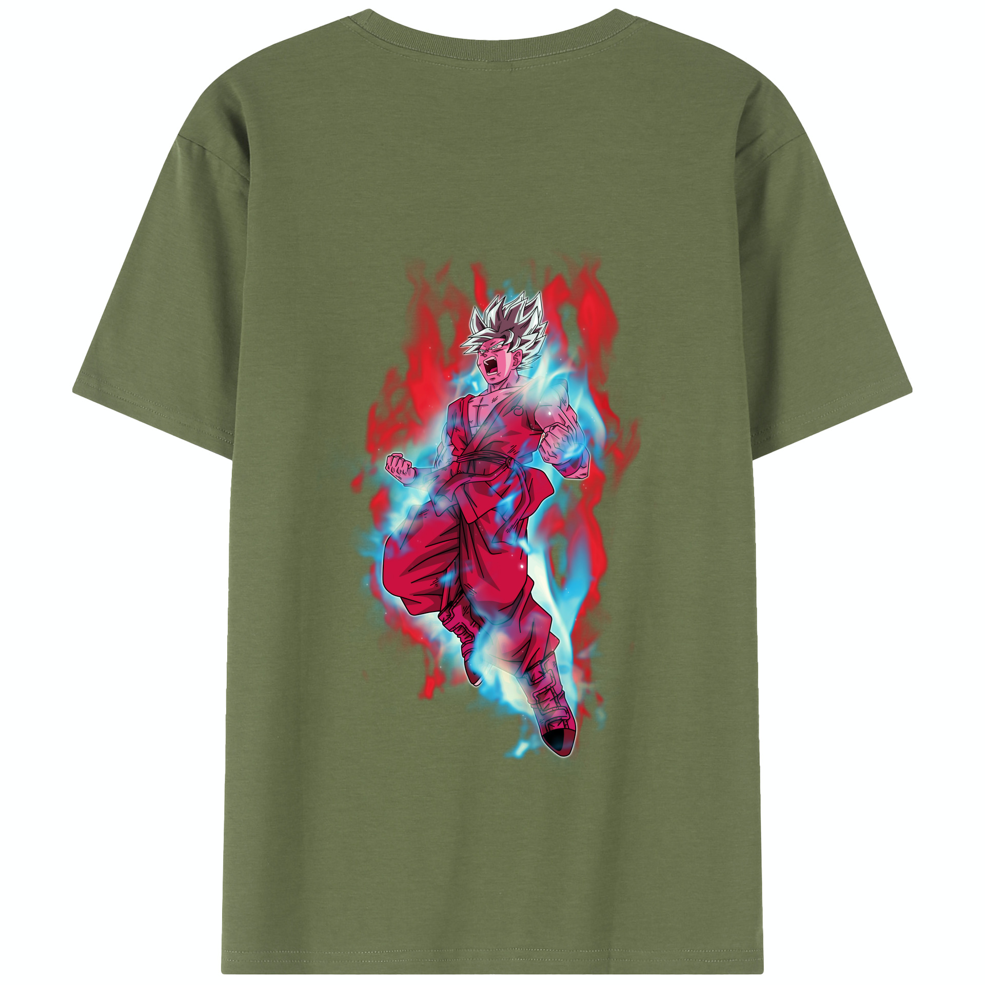 （画像用） ドラゴンボール 孫悟空（そん ごくう）Son Goku カカロット DRAGON BALL Kakarotto 綿100％半袖Tシャツ（背面プリント）